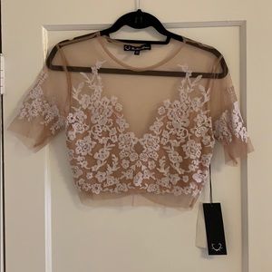Gorgeous NEW For Love and Lemons Lace Crop Top